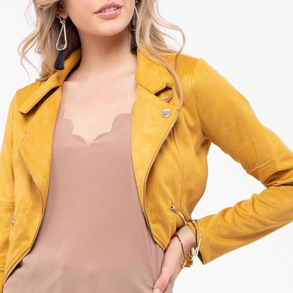 Blu Pepper Suede Motto Jacket